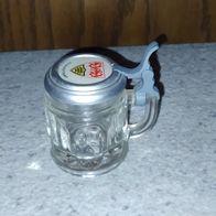 VFB Stuttgart - Miniatur-Bierkrug aus Glas mit Deckel