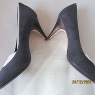 Buffalo Brazil Wildleder Pumps Heels blau Gr. 38 - NEU