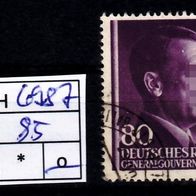 Los H6987: Generalgouvernement Mi. 85, gest