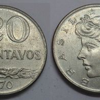 Brasilien 20 Centavos 1970 ## Be2