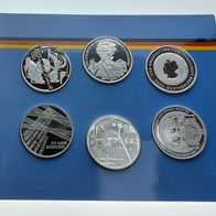 Deutschland Silber-Set PP/Proof 6 x 10 Euro 2003 im Original Folder