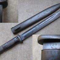 Bajonett K98 mit Scheide nummerngleich
