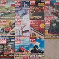 Modelleisenbahner Jahrgang 2001 Heft 1-11 Modellbau Lokomotiven