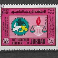 031) Jordanien 1983 Menschenrechte Mi. Nr. 1254 gestempelt