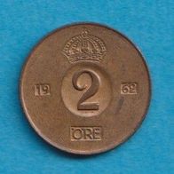 Schweden 2 Öre 1962