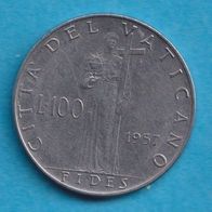 Vatikan 100 Lire 1957