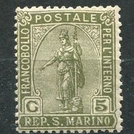 EsM01 San Marino Michel 82 ungebraucht * , 1,00 M€