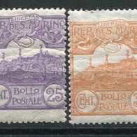 EsM02 San Marino Michel 113-14 ungebraucht * , 18,30M€ (30% von * *)