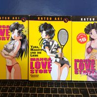 Manga Love Story 1 & 2 & -for Ladies 2 von Katsu Aki - 3 Erotik-Manga-Comics