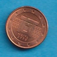 Malta 1 Cent 2008 bankfrisch
