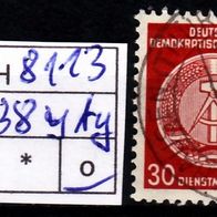 Los H8113: DDR Dienst Mi. 38y AY, gest