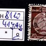 Los H8110: DDR Dienst Mi. 41y AY, gest