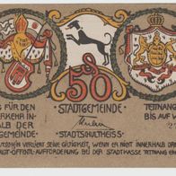 Tettnang-Notgeld 50 Pfennig vom 1.12.1918