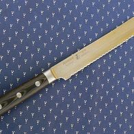 Küchenmesser, Brotmesser, Justinus Shogun Damascus, Damaststahl, Wellenschliff, 20 cm
