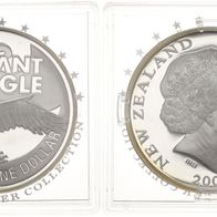 Neuseeland Silbermünze 1 Dollar 2009 GIGANT EAGLE, Rar