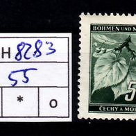 Los H8283: Böhmen & Mähren Mi. 55 * *