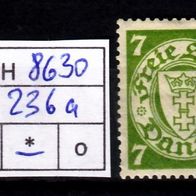 Los H8630: Danzig Mi. 236 a *