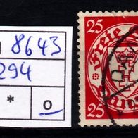 Los H8643: Danzig Mi. 294, gest