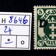 Los H8643: Danzig Dienst Mi. 24 *