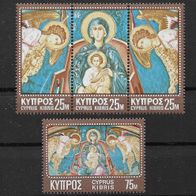 2) Zypern 1970 Weihnachten Mi. Nr. 341/44 kpl. Satz postfrisch