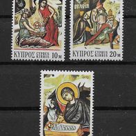 4) Zypern 1972 Weihnachten Mi. Nr. 384/86 kpl. Satz postfrisch