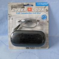 Lesebrille Brille faltbar mit Etui + 3,00 mit Federbügelschanier NEU OVP