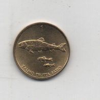 Münze Slowenien 1 Tolar 1998