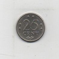 Münze Niederländisch Antillen 25 Cent 1971
