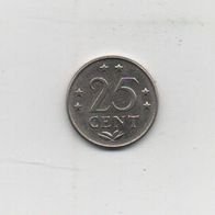 Münze Niederländisch Antillen 25 Cent 1976