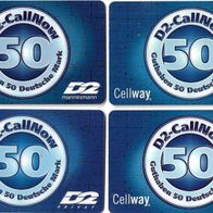 4 Prepaid - Telefonkarten Cellway + debitel D2 , leer