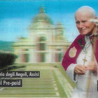 Prepaid Telefonkarte - Papst Johannes Paul II ( Woytila ) , Wackelbild , leer