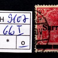 Los H9107: Saargebiet Mi. 6 b I, gest