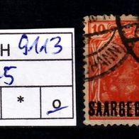 Los H9113: Saargebiet Mi. 45, gest