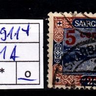 Los H9114: Saargebiet Mi. 71 A, gest