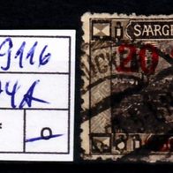 Los H9116: Saargebiet Mi. 74 A, gest