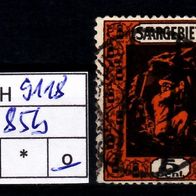 Los H9118: Saargebiet Mi. 85 b, gest