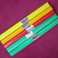 Toppoint 5 Rollen Bucheinbandfolie gelb grün rot je 2m x 40cm Buch Schutz Folie