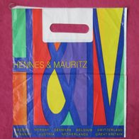 Plastik Tüte Einkaufs H & M Hennes & Mauritz 24 x 28 cm Trage Tasche Sammler