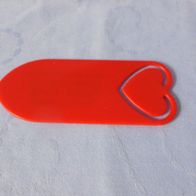 Lesezeichen Büroklammer groß rot NEU