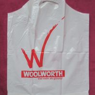 Plastik Tüte Einkaufs Woolworth 38 x 48 cm Trage Tasche Sammler Plastetüte
