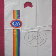 Plastik Tüte Einkaufs C & A 37 x 50 cm Trage Tasche Sammler Plastetüte Werbe