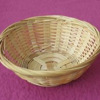 Bambus Körbchen rund Ø 13 cm natur Geschenk Deko Korb Schale Oster Flecht