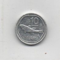 Münze Philippinen 10 Sentimos 1989