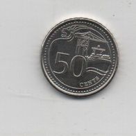Münze Singapure 50 Cent 2015