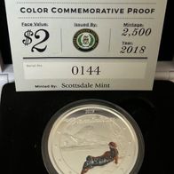 1 oz Silber „Dominica“ coloriert 2018