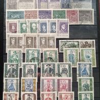 Polen - 8 Seiten mit polnischen Briefmarken verschiedener Jahre - sehr guter Bestand