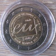 2 Euro Belgien 2010 EU-Ratsprädidentschaft ca. vorzueglich aus Umlauf