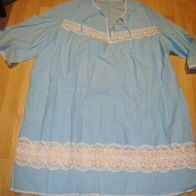 Nachthemd hellblau Spitze warm LA 54
