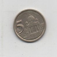Münze Jugoslawien 5 Dinar. 2000