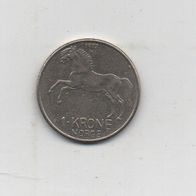 Münze Norwegen 1 Krone 1973